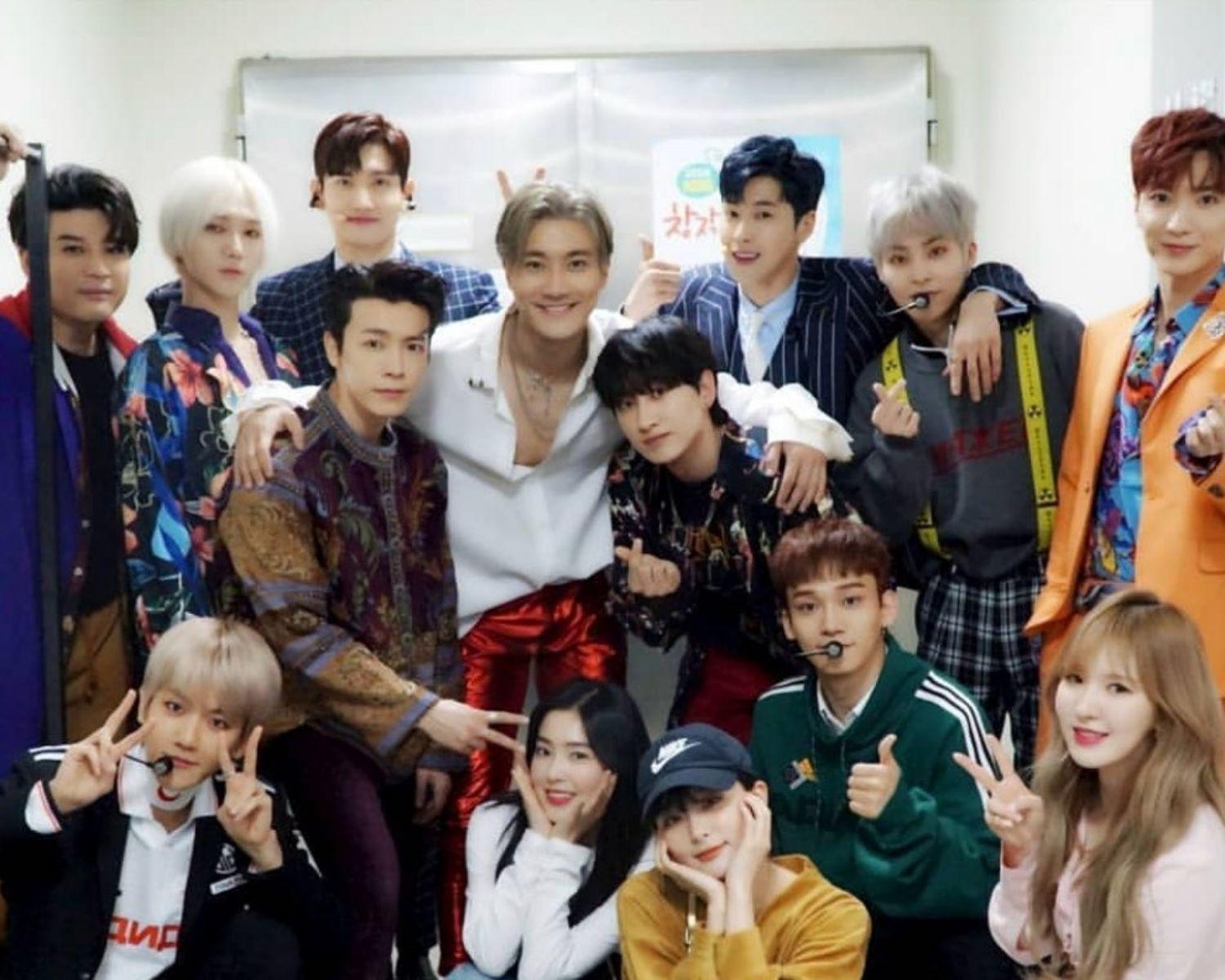 super junior và red velvet, exo