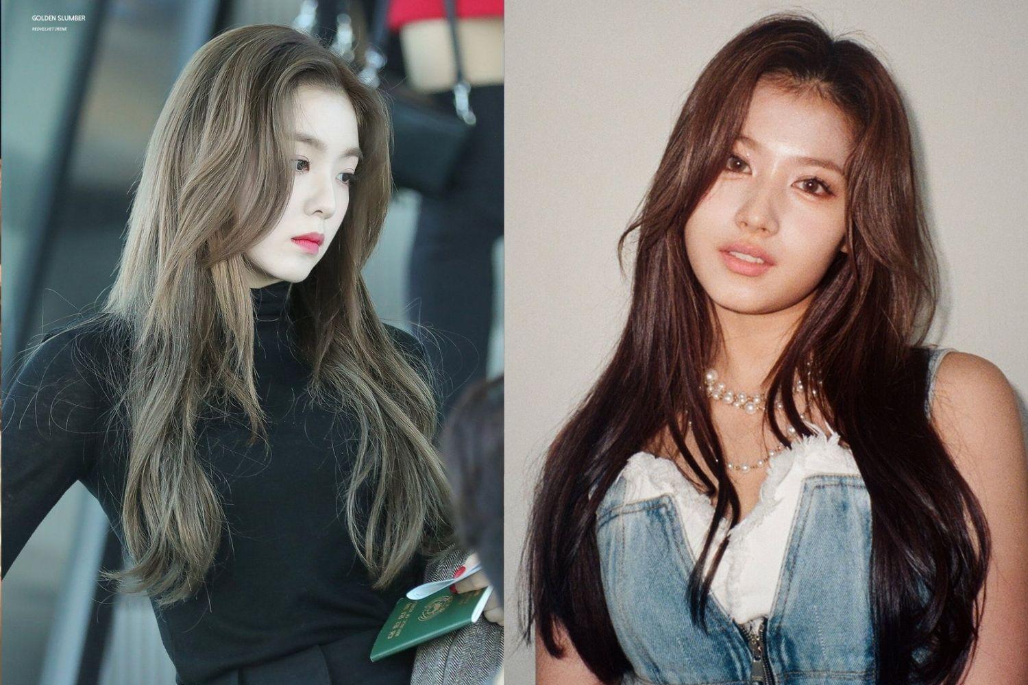 Tóc layer uốn xoăn chữ C irene, sana