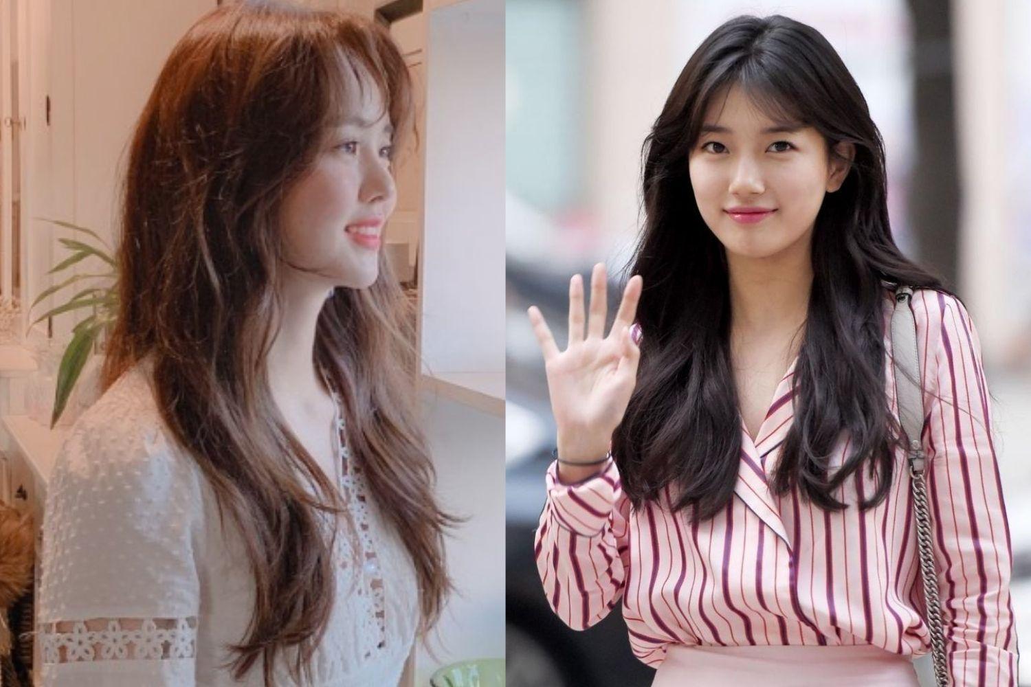 tóc layer dài suzy, kim so hyun