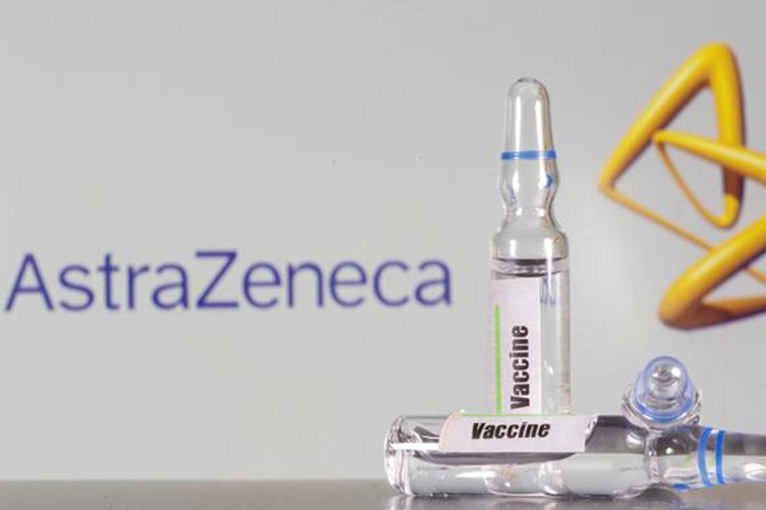 ขวดวัคซีน AstraZeneca ที่ใช้ในการฉีดวัคซีนป้องกันโควิด-19 เป็นภาพตัวแทนของวัคซีนนี้