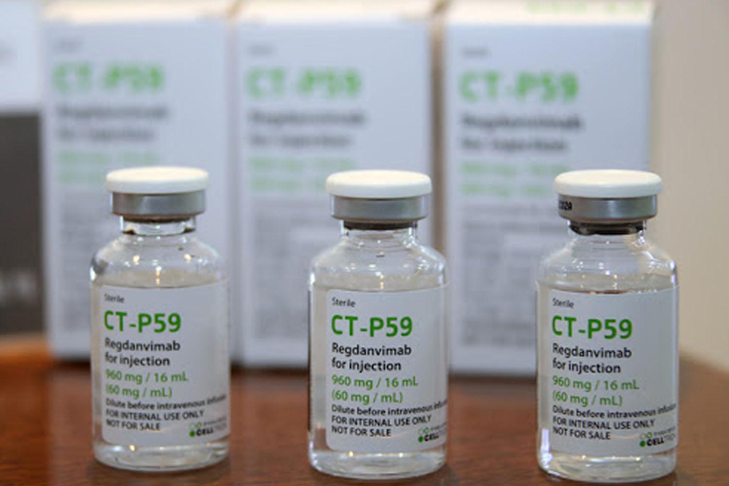 ภาพของยา CT-P59 ในการรักษาผู้ป่วยโควิด-19 จากบริษัท Celltrion ประเทศเกาหลีใต้ 