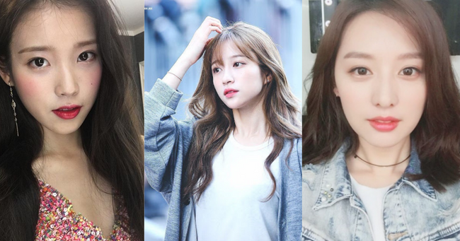 韓国女性スター前髪ありなし比較