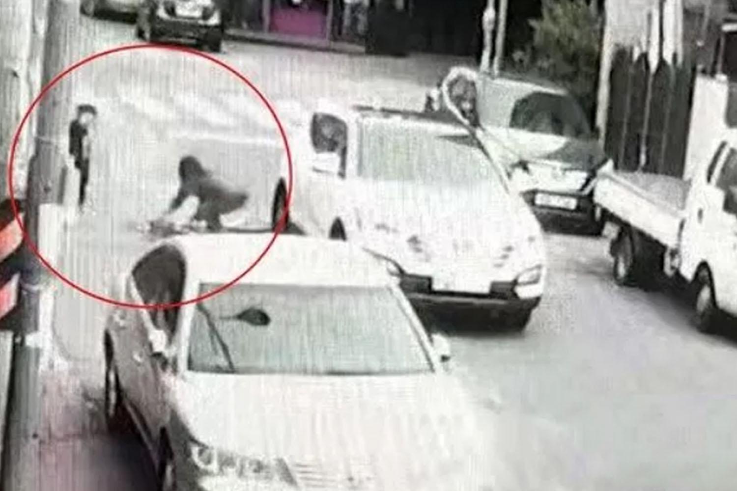 ภาพจากกล้องวงจรปิดของอุบัติเหตุในเขตคุ้มครองเด็กใกล้โรงเรียนในเมืองแทกู ประเทศเกาหลีใต้