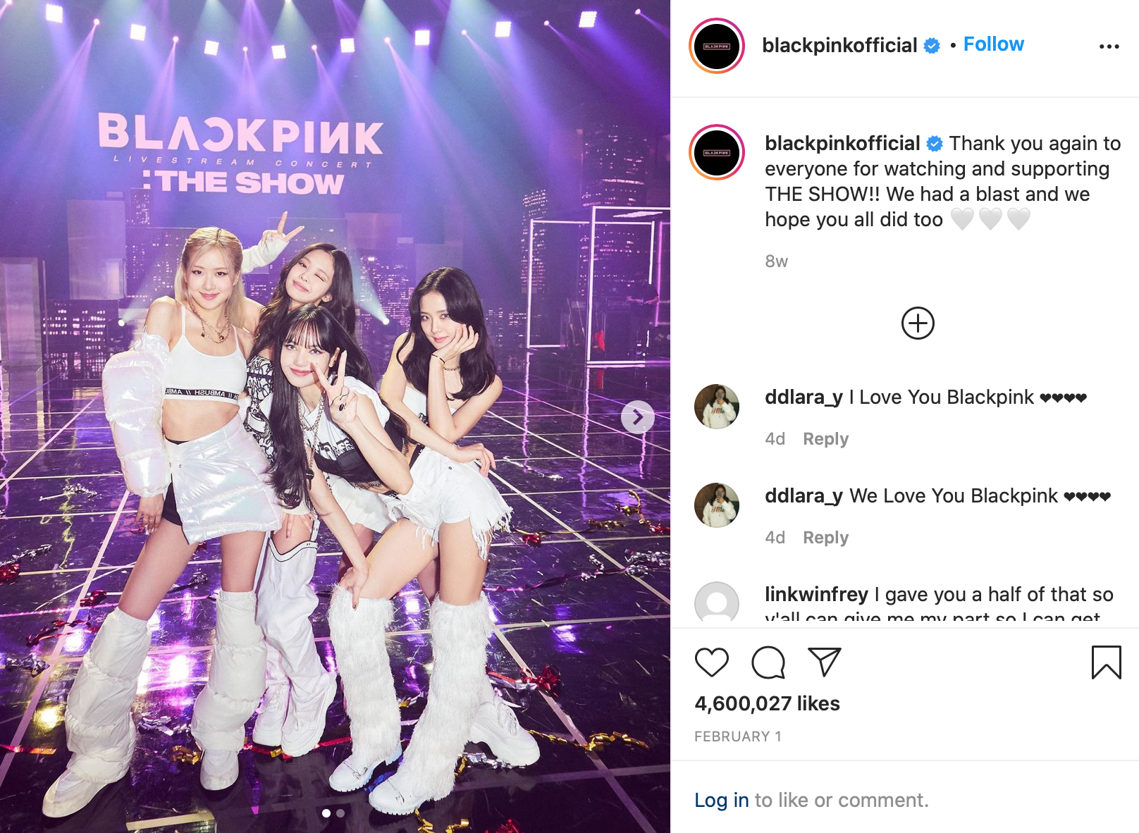 blackpink instagram