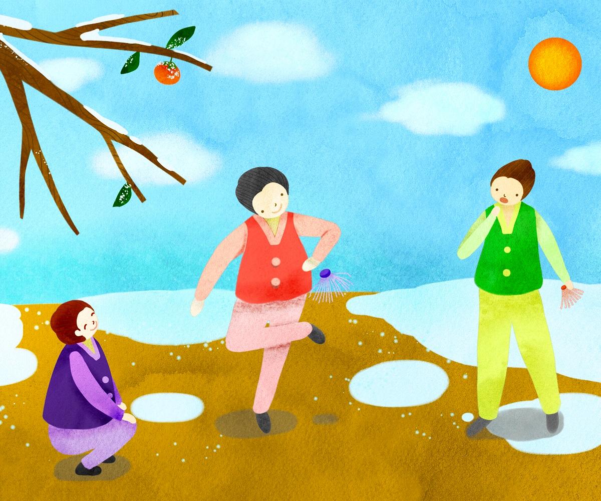 韓国文化、韓国伝統、韓国伝統文化、韓国伝統遊び、トゥホ、タクチギ、コンギ、チェギチャギ、ユンノリ、名節、韓国名節