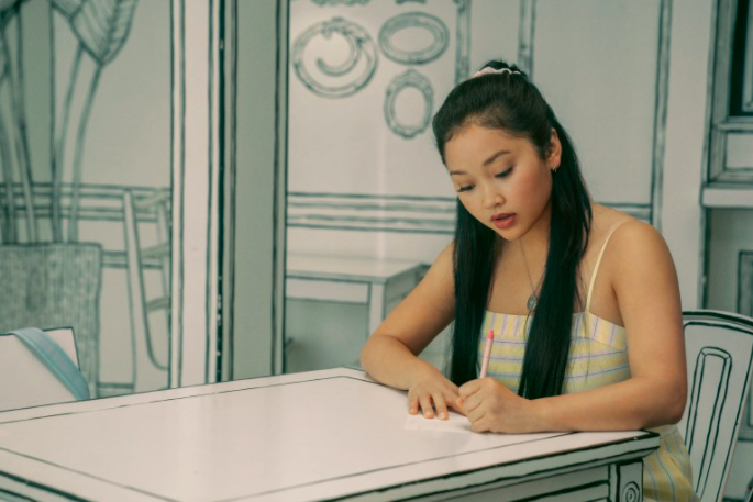 lara jean writing a letter in korean cafe CAFE YEONNAMDONG 223-14