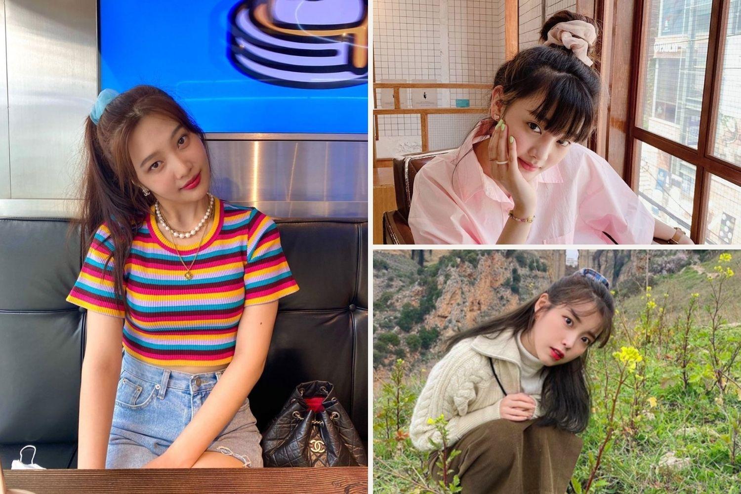 Buộc tóc vải của sao hàn quốc 