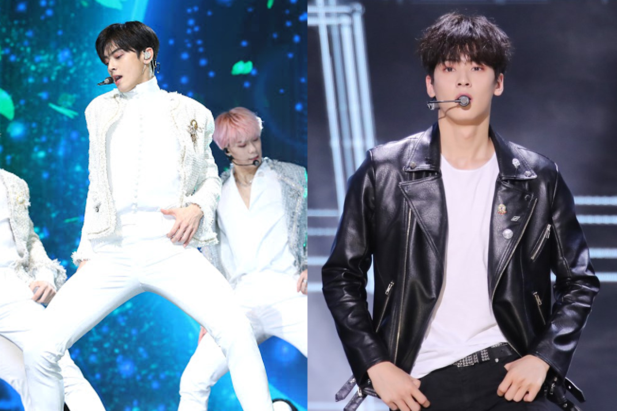 cha eun woo performing as an idol with kpop group astro