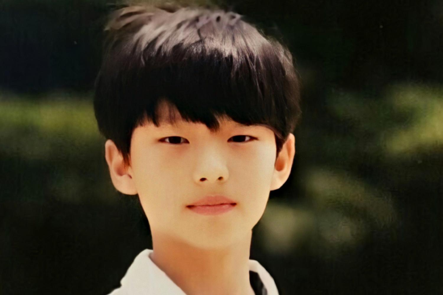 ใบหน้าเด็กชายในเครื่องแบบนักเรียน, รูปภาพเก่าของฮยอนจินในวัยเด็ก, เอกสารเพื่อยืนยันการศึกษาในอดีต