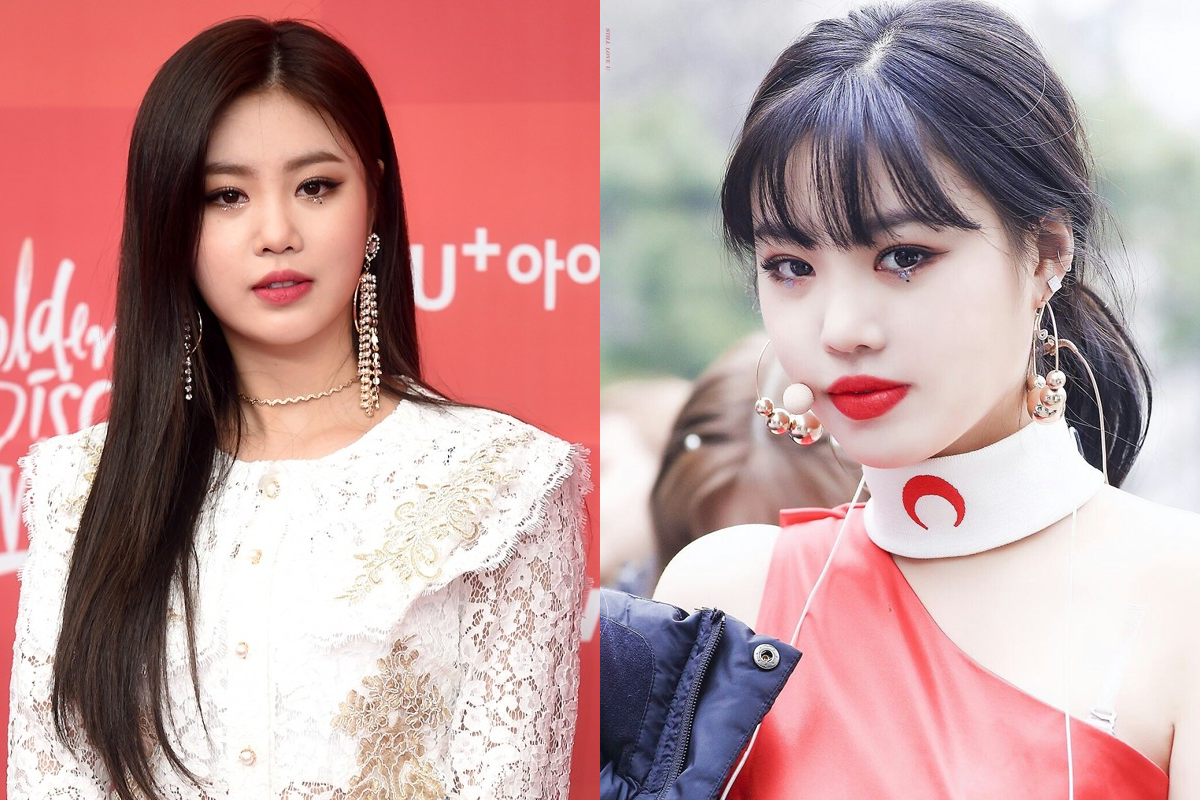 นักร้องเกาหลีหญิงสวมเสื้อชุดหรูออกงานในชุดสีขาวประดับเครื่องประดับ