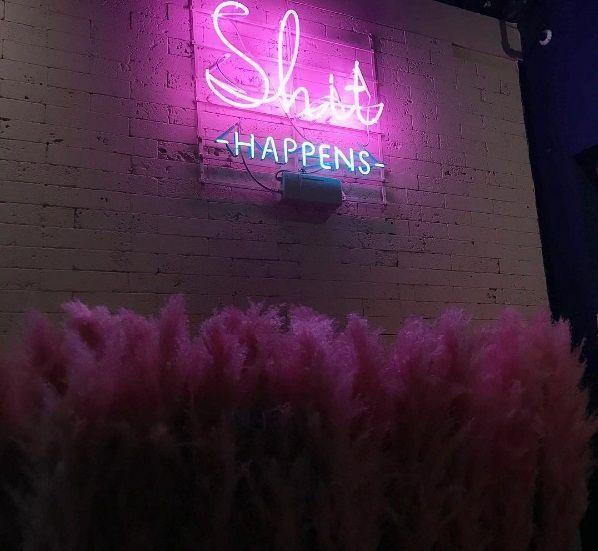 Charming pink interior of Midnight in Seoul café, famous for its Instagram-worthy décor and K-pop connections.