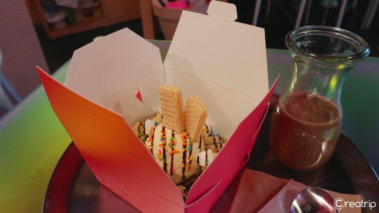 Array of cereal ingredients at Midnight in Seoul, including marshmallows and toppings, showcasing the unique menu offerings.