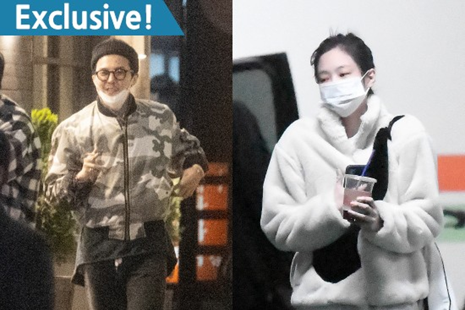 機場快拍展示夜間約會服飾細節