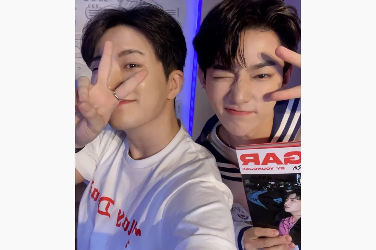 ZB1的章昊與GOT7展開挑戰影片活動的圖片