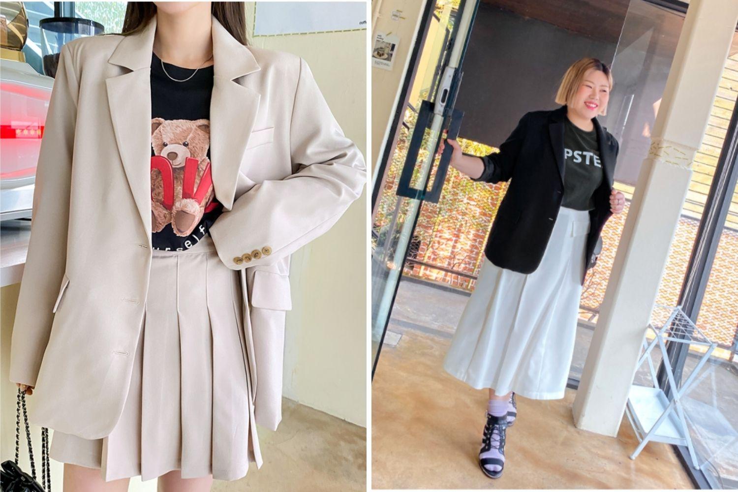 áo blazer hàn quốc