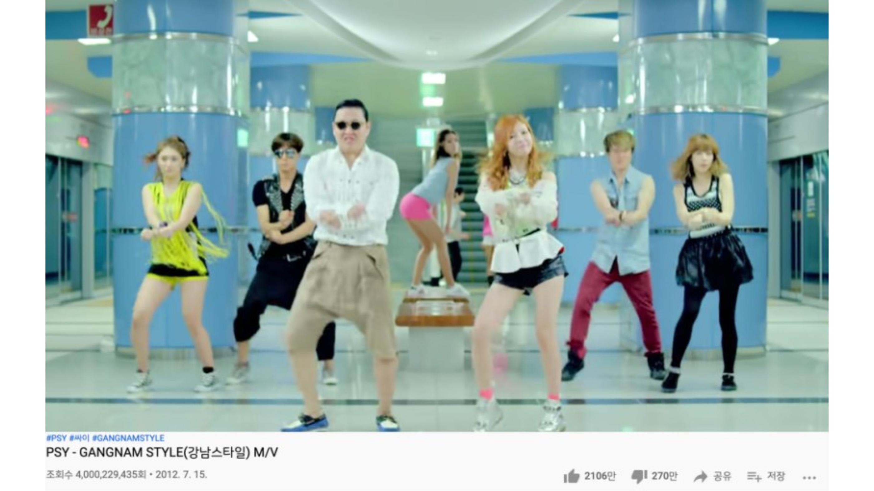 PSY｢江南スタイル｣MV、K-POP初の40億ビュー突破