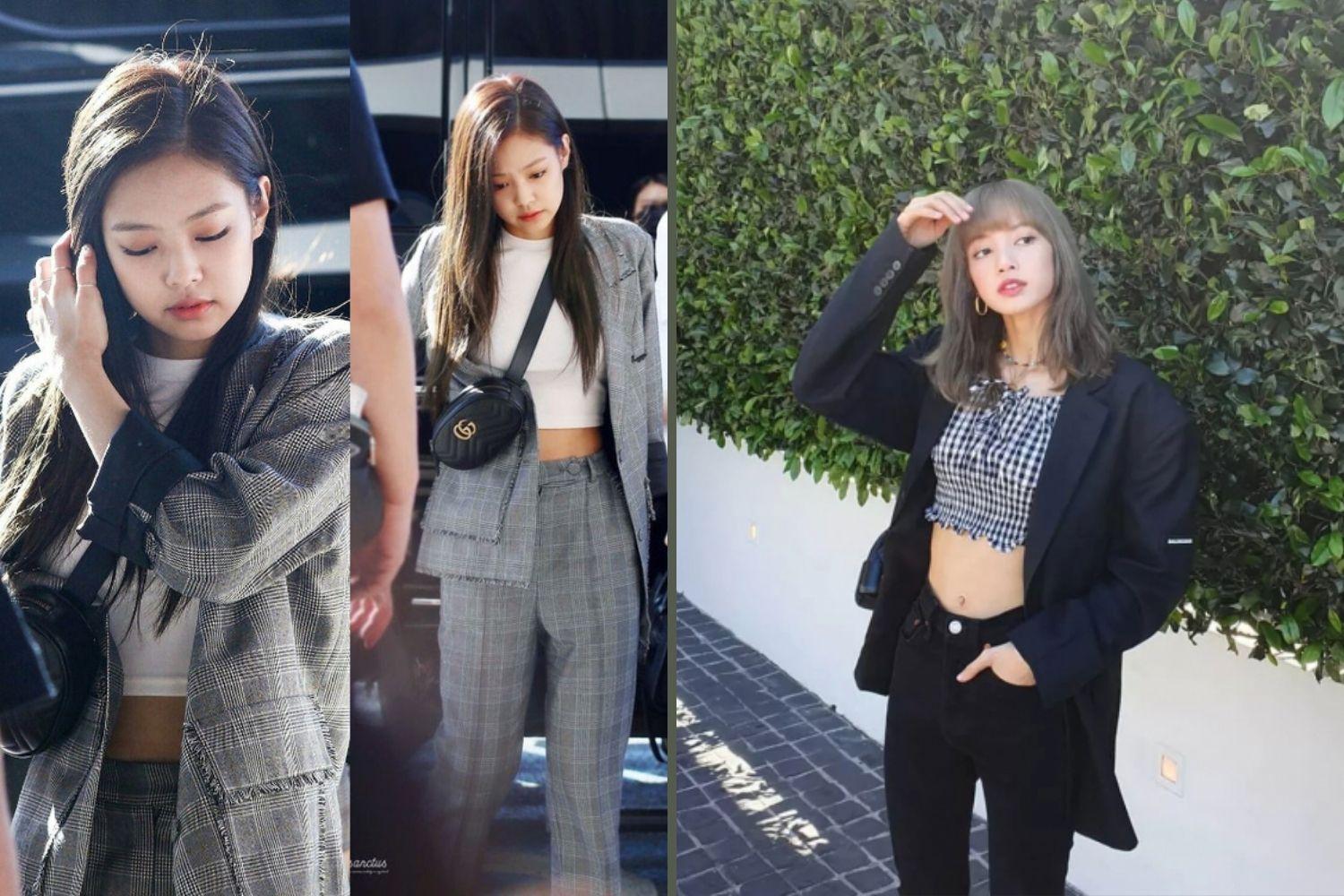 blackpink lisa, jennie mặc blazer 