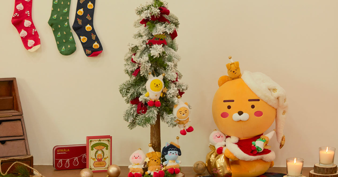 kakao旗下的卡通角色聖誕裝飾品，為節日增添樂趣與活潑