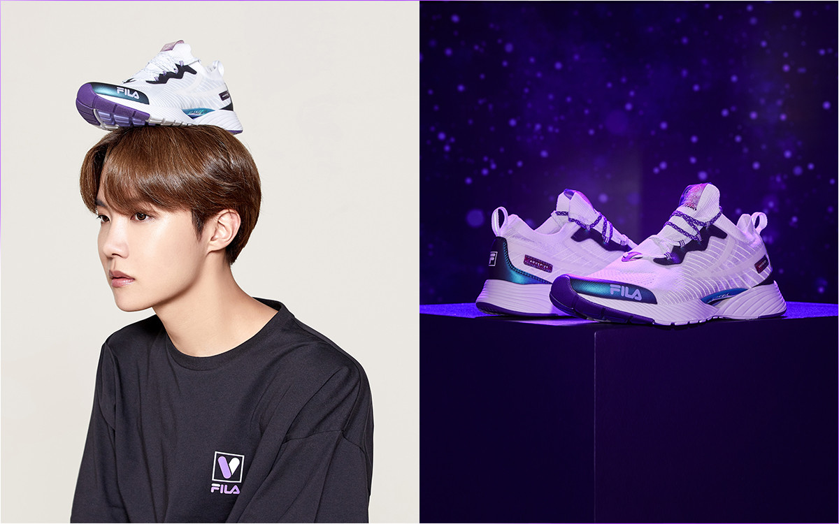 BTS Fila 2020 кроссовки. Фила БТС Хосок. Fila x BTS Voyager collection. Fila кроссовки BTS.