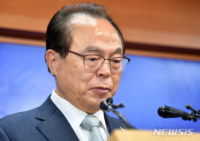 釜山市長在新聞發佈會宣佈辭職 （來源：NEWSIS）