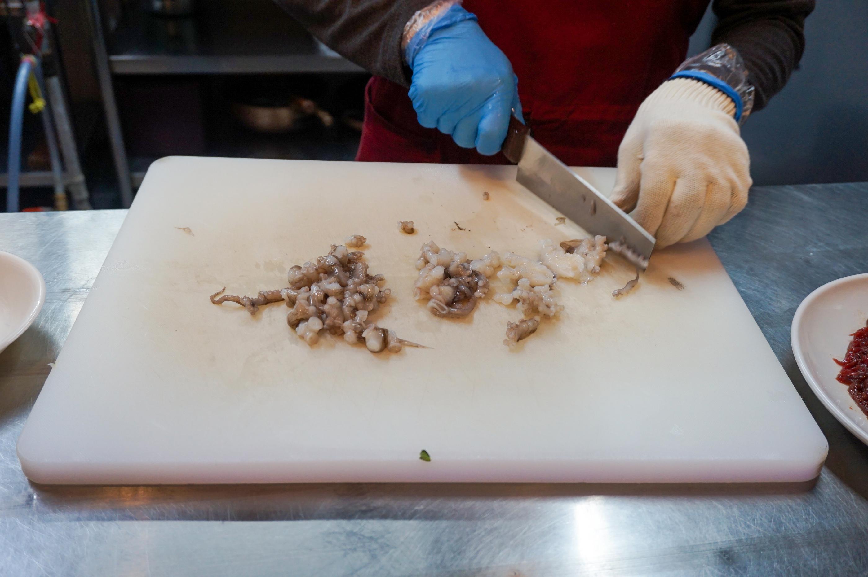 Sungwoo Yookhui | Gwangjang Market, Flavourful raw beef and live baby octopus