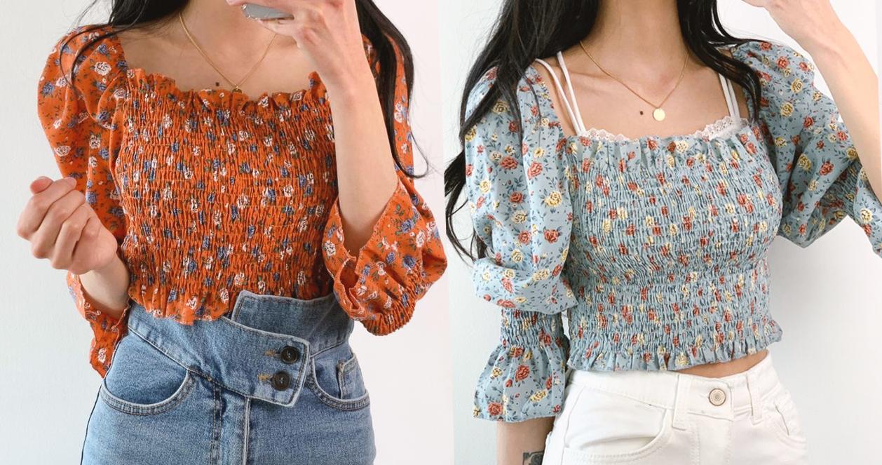 Áo chun ngực (Smoke banding blouse)