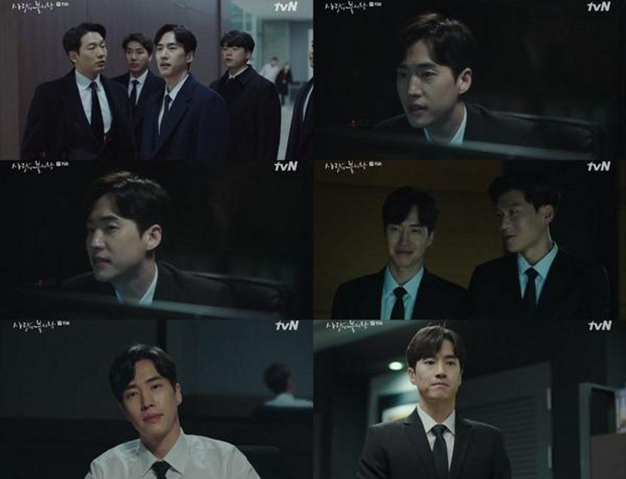 韓劇《愛的迫降》國情院歐爸角色，穿著西裝面帶微笑