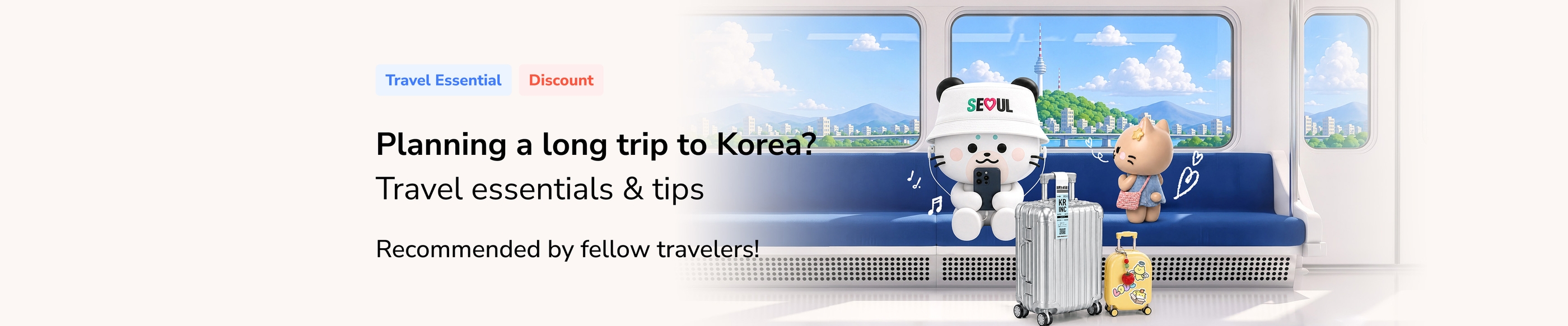 Must-haves for a long trip to Korea, recommended by fellow travelers!