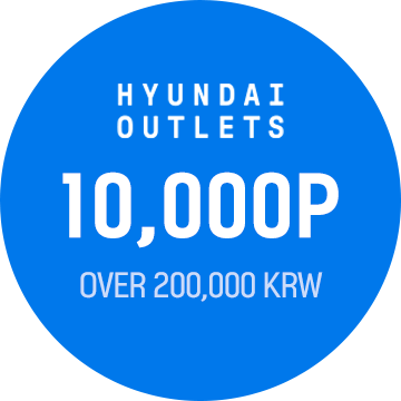 Hyundai Outlet purchase over 200,000 KRW 10,000P