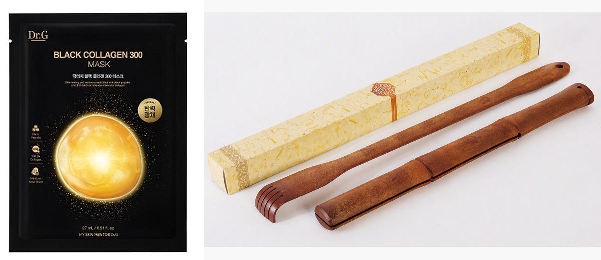 K-Healing gift mask packs and back scratcher·rod set