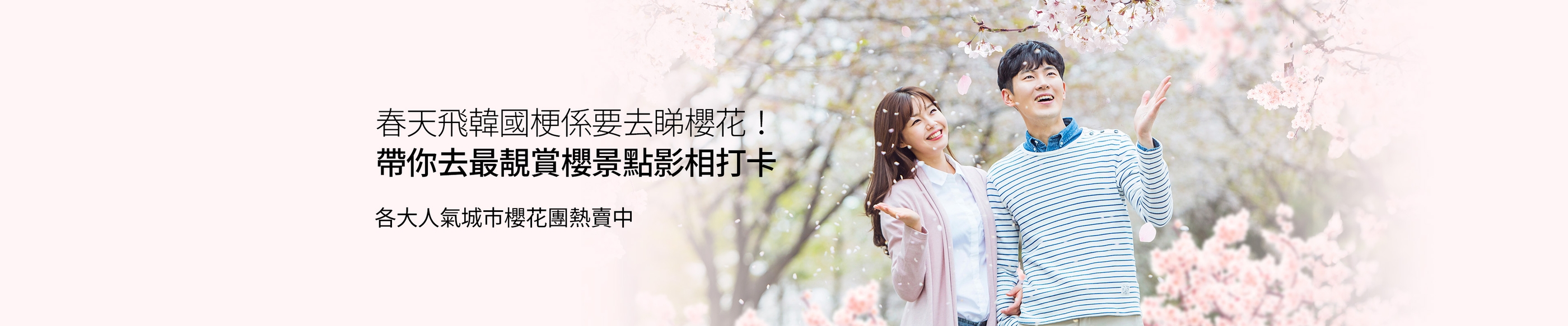 春天飛韓國梗係要去睇櫻花！