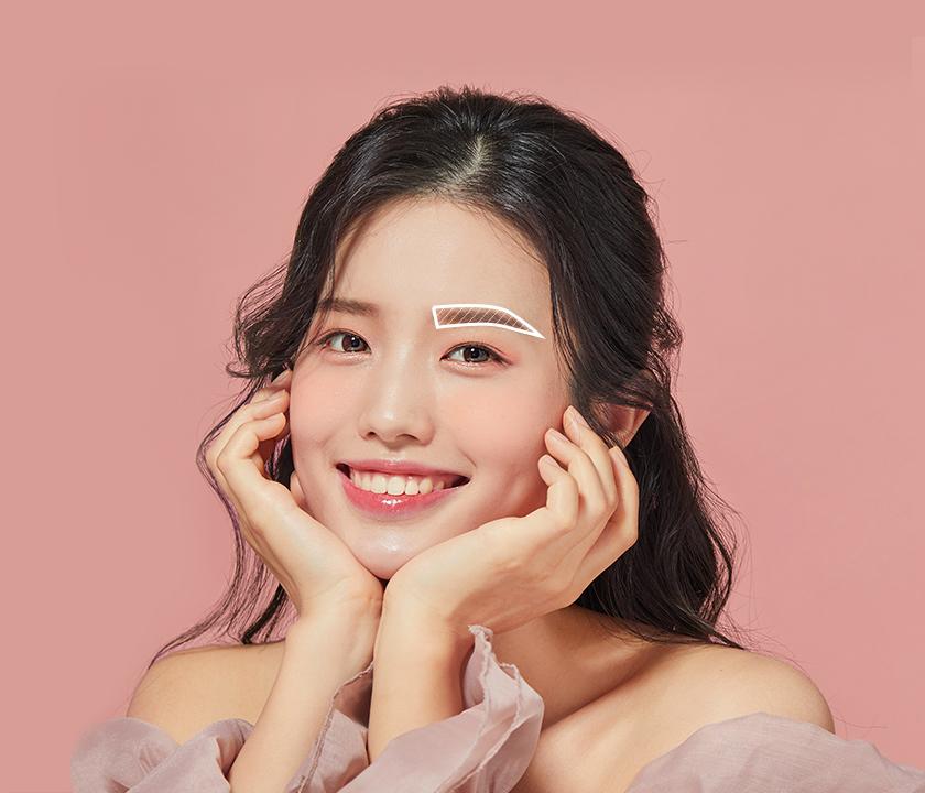 Permanent makeup and skincare treatments at Rien Jang Hongdae; featuring nose, smile, cheek, lip, chin, eyebrow, eyelash, lipstick, and jaw enhancements.