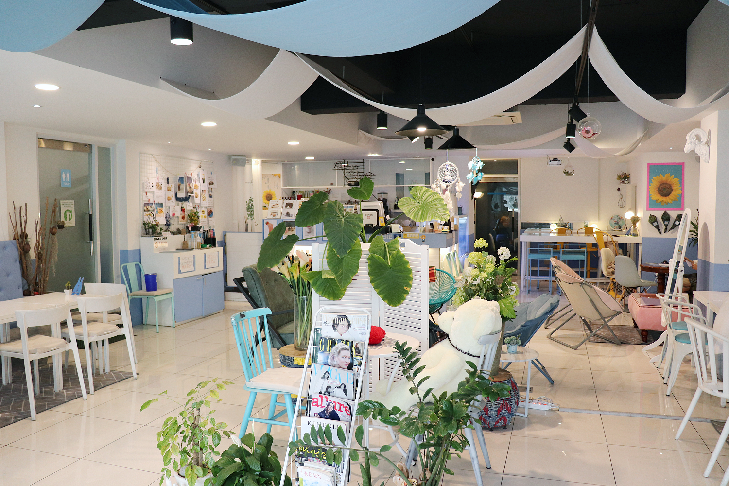 Intérieur pastel de Bleus Bleus