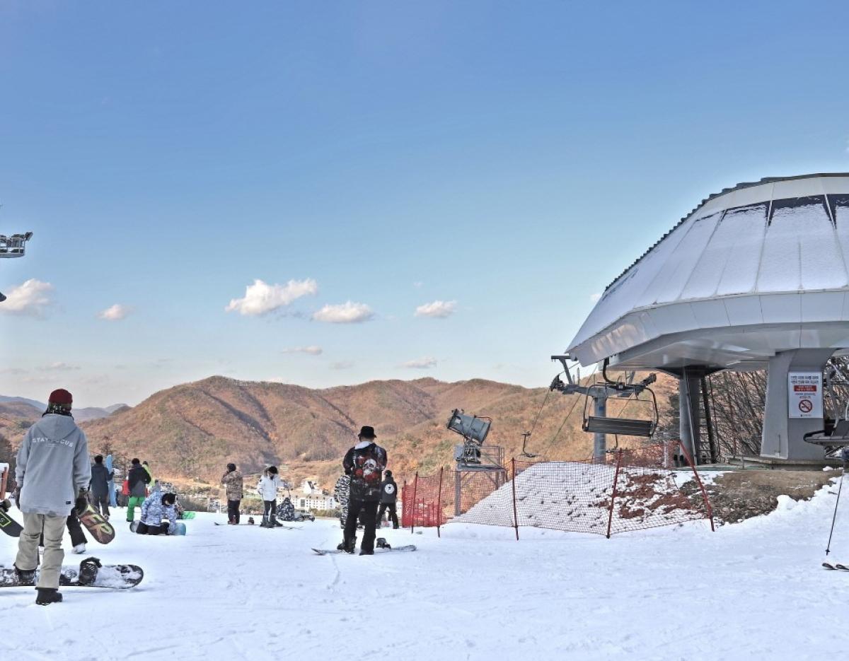 Jisan Forest Winter Ski Day Tour from Seoul