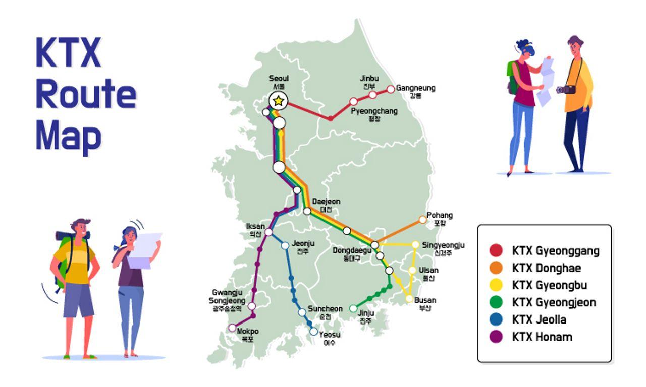 韩国KTX火车铁路通票| KR Pass订购