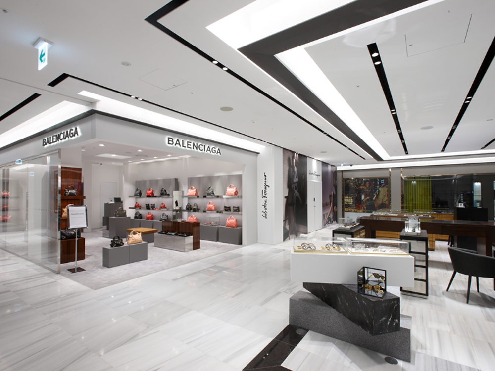 Espacio de compras en Shinsegae Duty Free