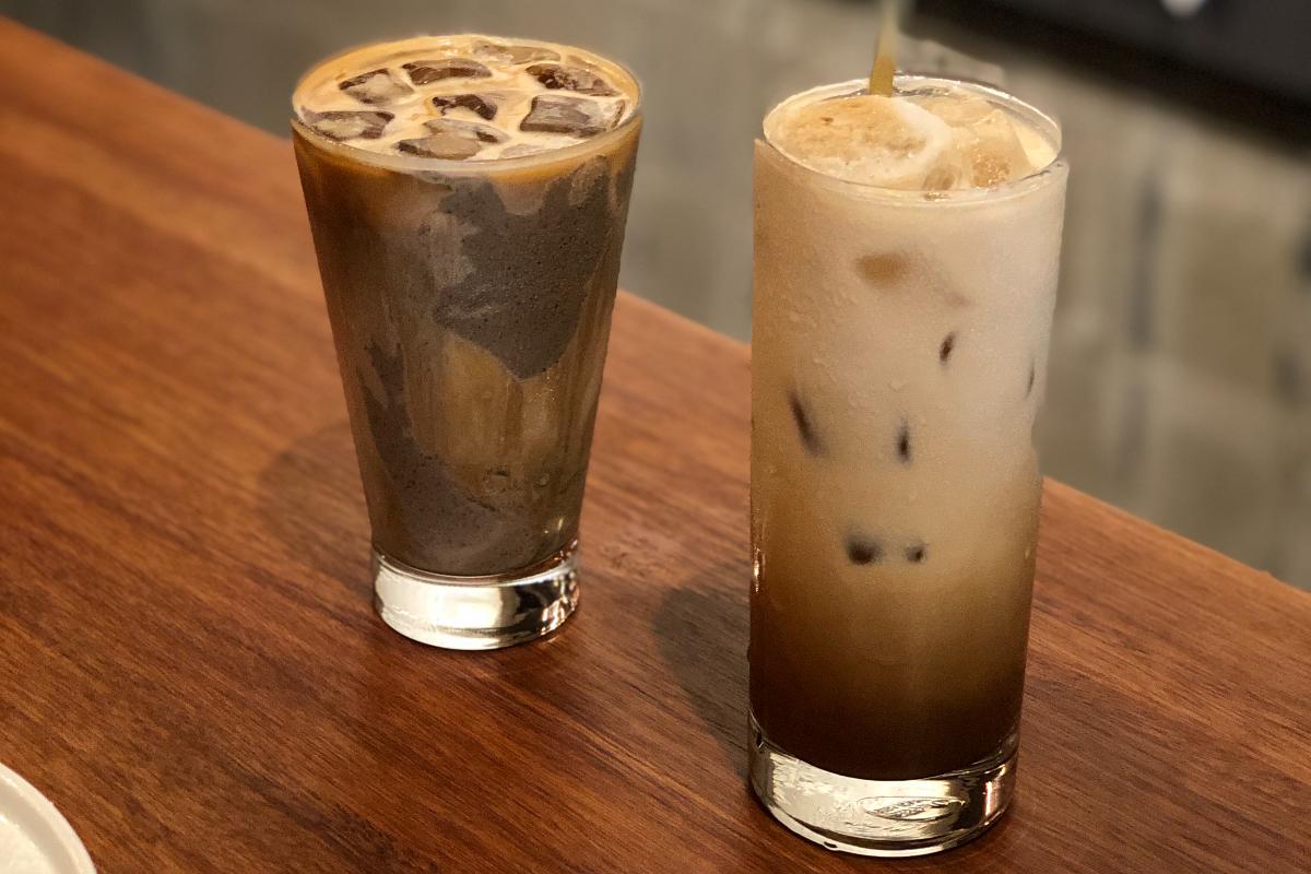 Black Sesame Latte and Bukseong-no Coffee