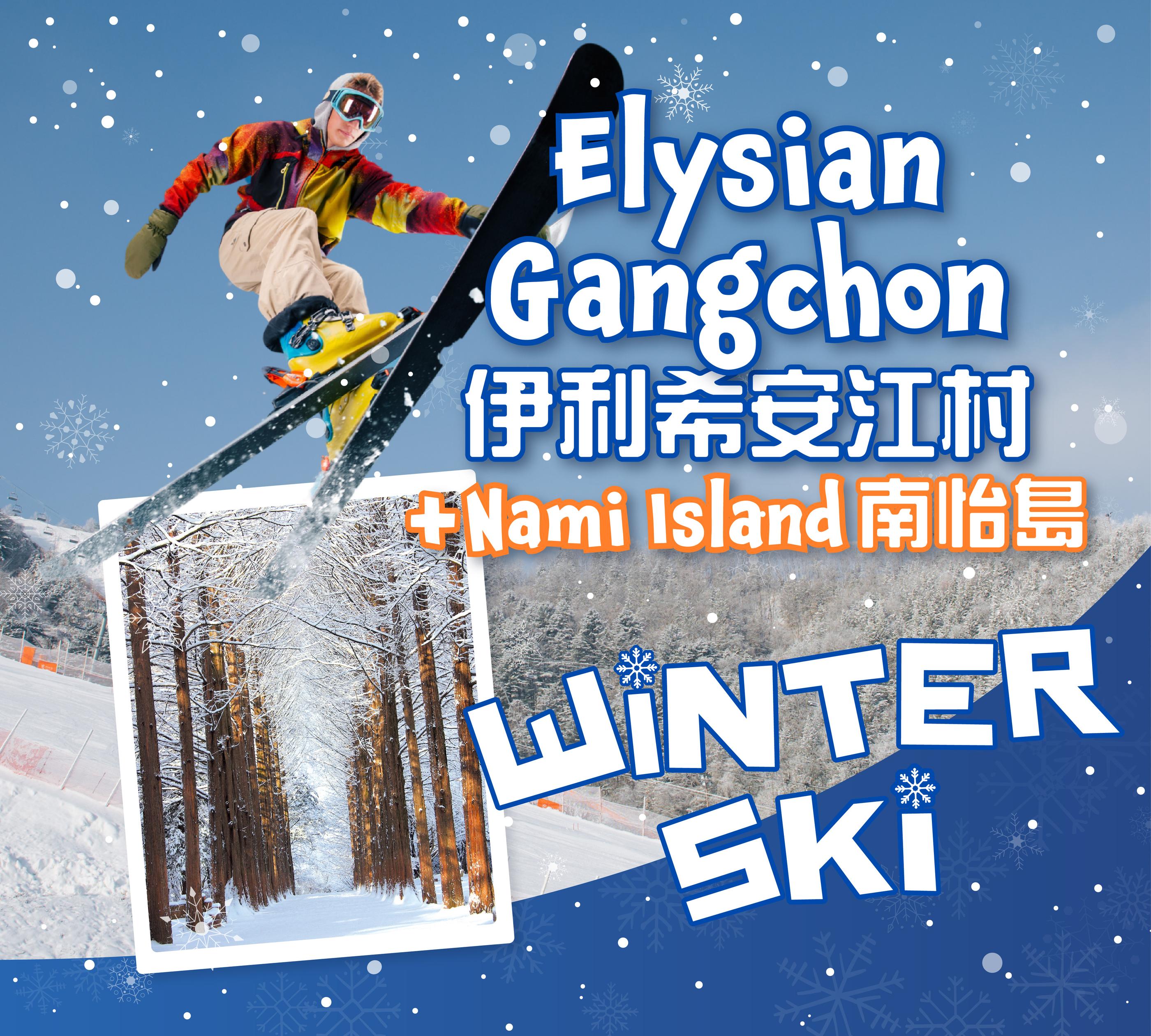 Elysian Gangchon Ski Tour + Nami Island Day Tour | Seoul Departure-image