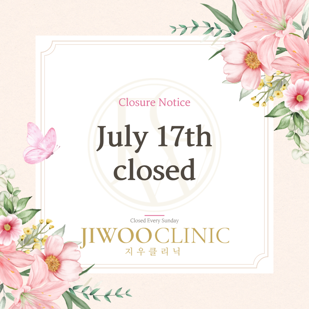 JIWOO CLINIC July 17 closure notice