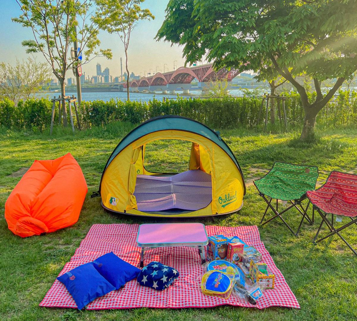 Heilzelt Banpo-Zweig | Han River Park Picknick-Set-Verleih-image