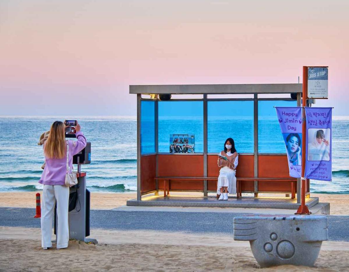 Jumunjin Beach - BTS bus stop