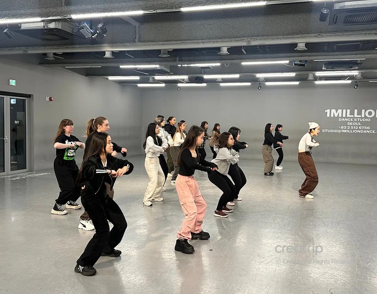 a class at 1million dance studio