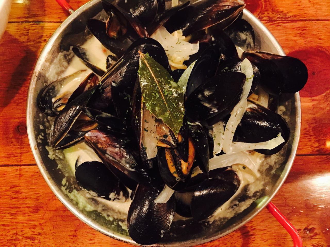 Honghap-tang, a Korean dish made with bivalve seafood, served at a restaurant in the historic Gomis-gil street near Gyeongbokgung Palace.