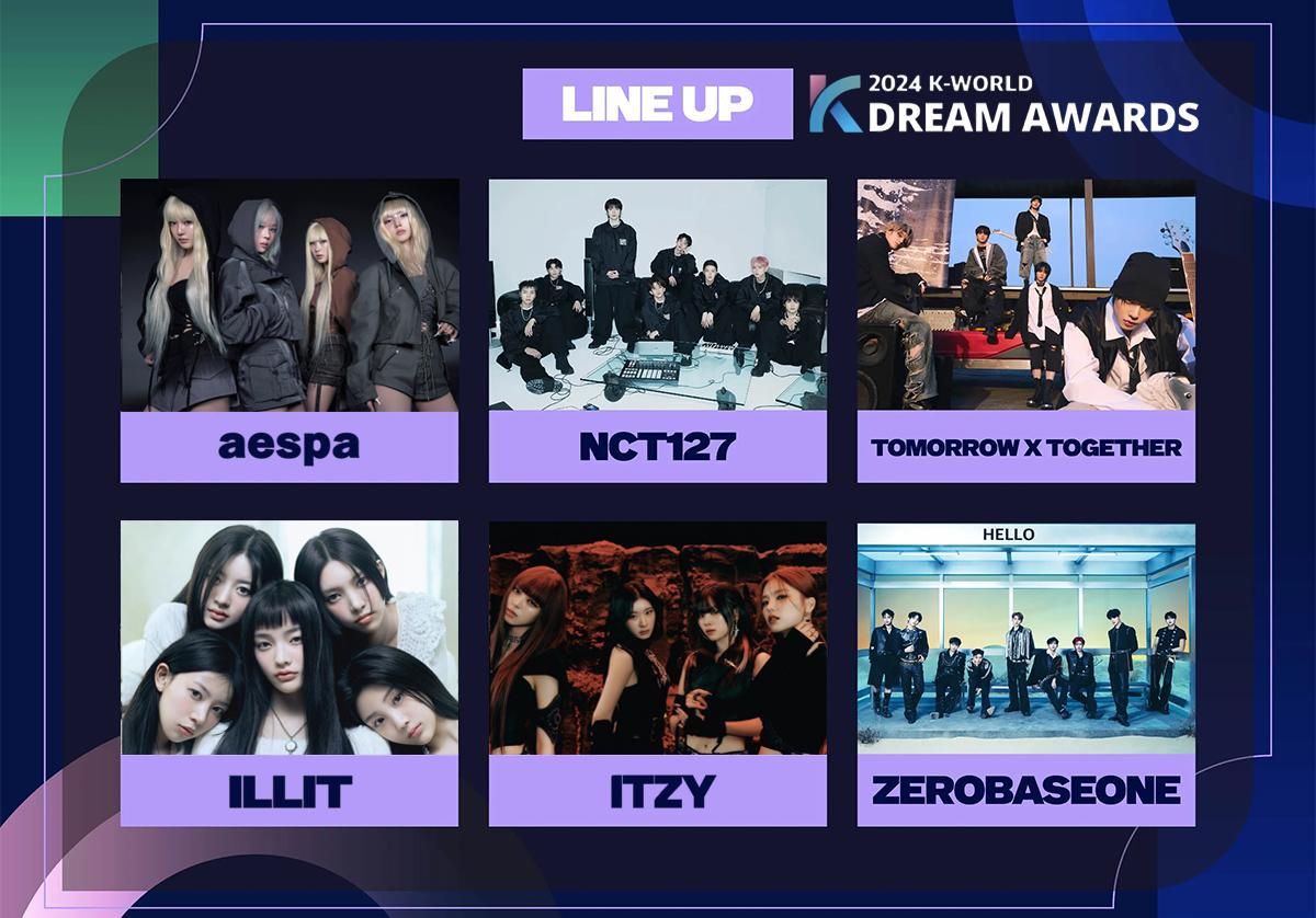 2024 K-WORLD DREAM AWARDS | NCT127、aespa、ZB1等人氣歌手確定出席！