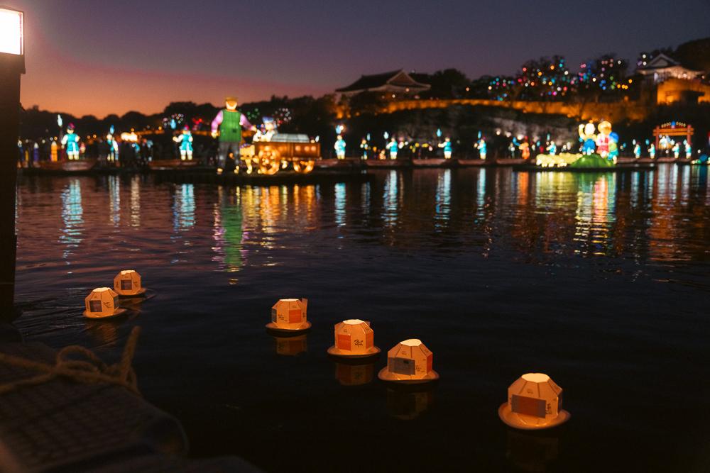Jinju lantern festival and Hapcheon pink muhly