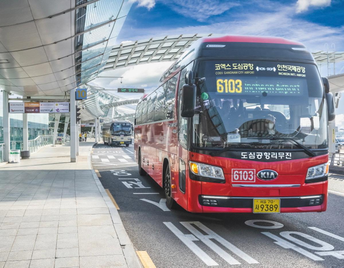 Airport Bus 6103 Incheon Airport T1 → Seoul Gangnam COEX City Airport Non-Stop Limousine Bus Discount Ticket