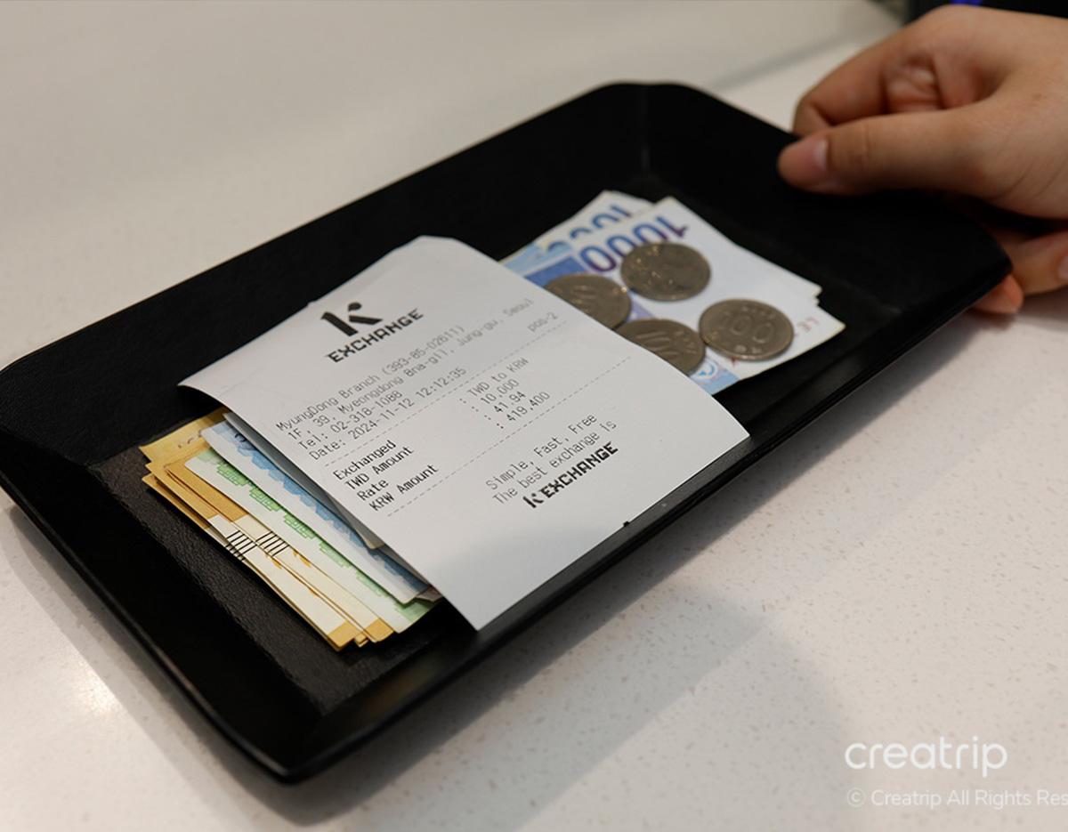 K Exchange Myeongdong comptoir