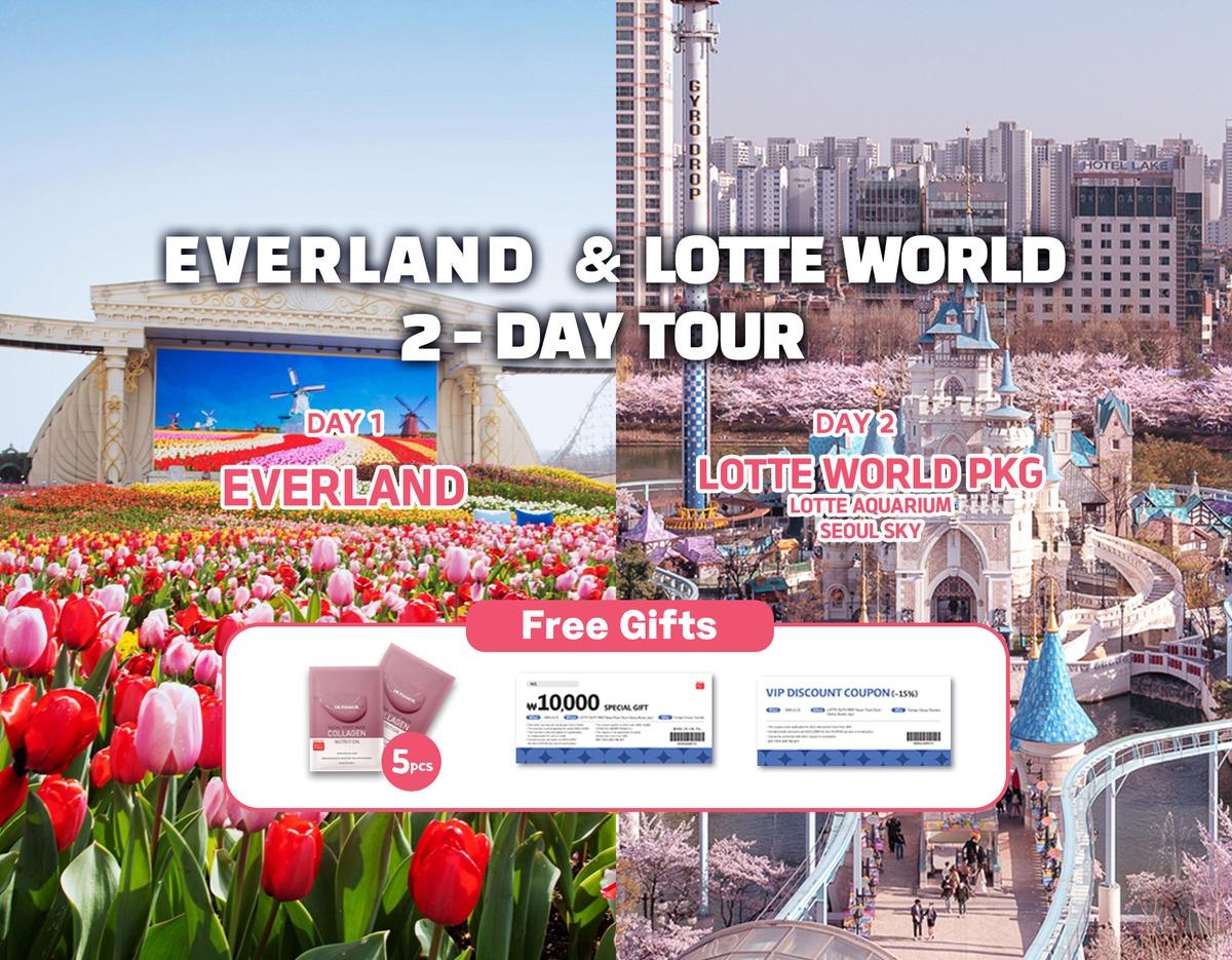 [Everland X Lotte World] Double Theme Park Day Tour