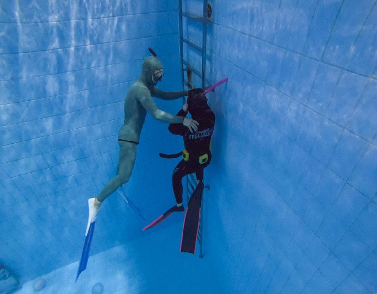 diving