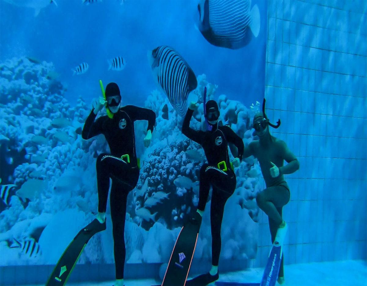 diving